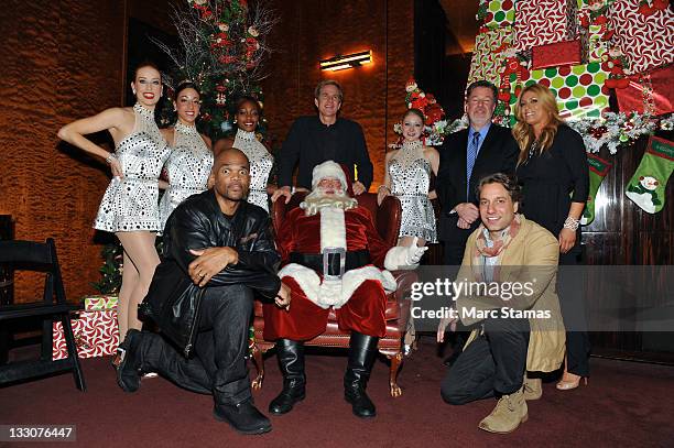 Radio City Rockettes' Natalie Reid, Katie Hamrah, Nikki Hester, Actor Matthew Modine, Radio City Rockettes Dani Betche, CEO Hank J. Ratner,...