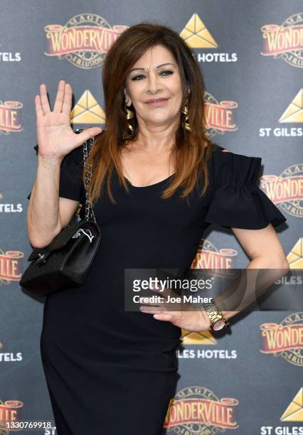 Marina Sirtis attends the "Wonderville" Gala Opening Night at the Palace Theatre on July 26, 2021 in London, England.