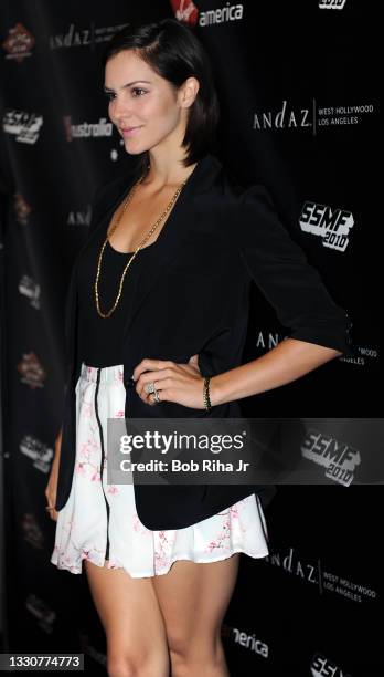 Katharine McPhee on the red carpet at the third-annual Sunset Strip Music Festival , August 27, 2010 in West Hollywood, California.