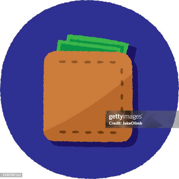 wallet doodle 4 - gratuity stock illustrations