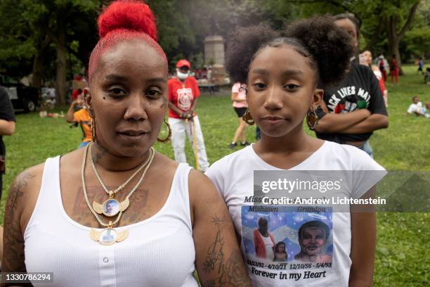 People celebrate Juneteenth, a new national holiday to celebrate the emancipation of slaves in Texas at the end of the Civil War, by visiting a park...