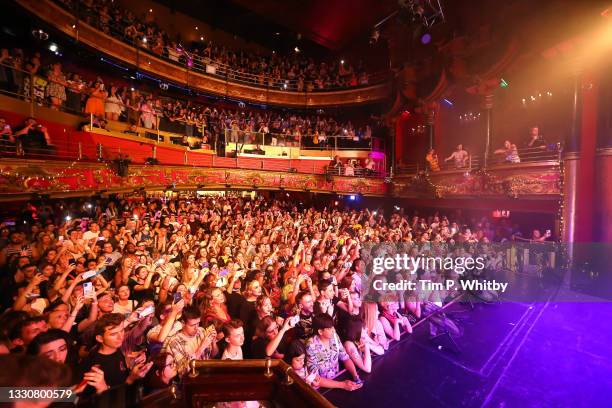 Revellers enjoy the show as The United Kingdolls Perform Live as The Clapham Grand Welcomes Audience Members At Full Capacity As Live Performance...