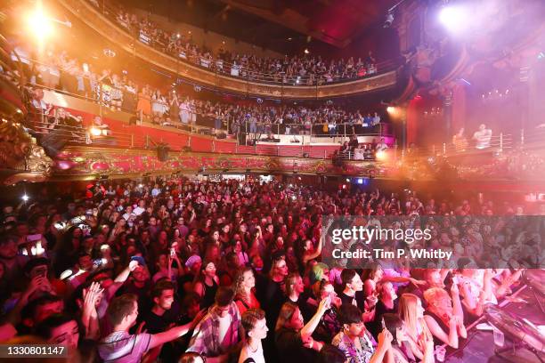 Revellers enjoy the show as The United Kingdolls Perform Live as The Clapham Grand Welcomes Audience Members At Full Capacity As Live Performance...