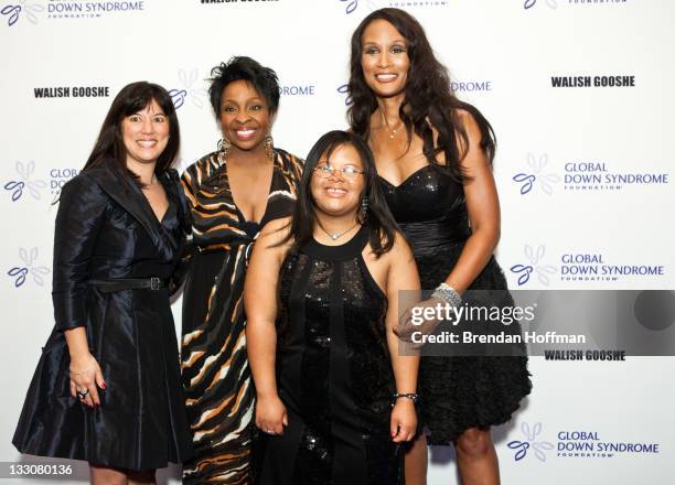 Michelle Sie Whitten, executive director of the Global Down Syndrome Foundation, Model Beverly Johnson , singer Gladys Knight, and Natalie Fuller...