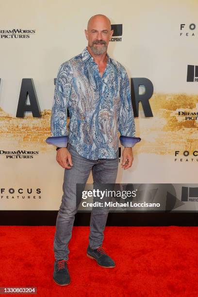 Christopher Meloni attends the "Stillwater" New York Premiere at Rose Theater, Jazz at Lincoln Center on July 26, 2021 in New York City.