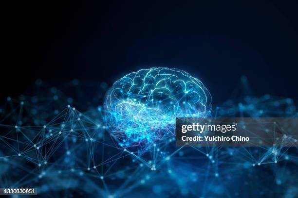 artificial intelligence brain network - regenerative medicine stockfoto's en -beelden
