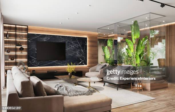 luxury apartment interior - mini bar imagens e fotografias de stock