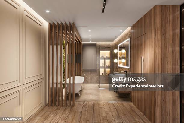 luxus-apartment interieur - toilet door stock-fotos und bilder