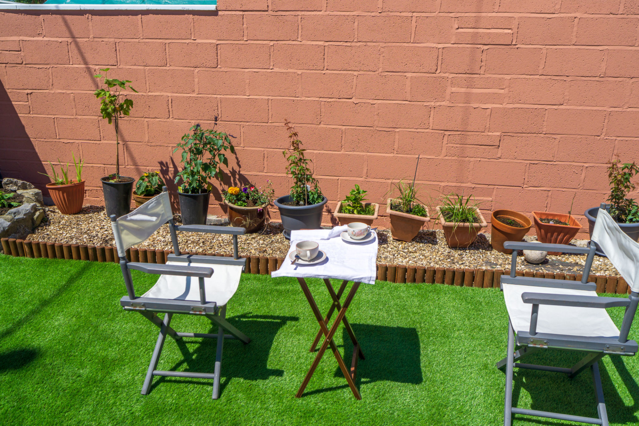 terraza jardín privado