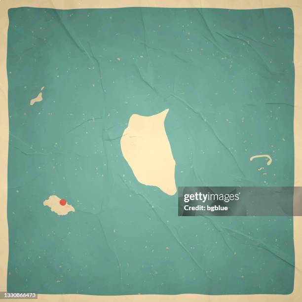 bildbanksillustrationer, clip art samt tecknat material och ikoner med pitcairn islands map in retro vintage style - old textured paper - pitcairnöarna