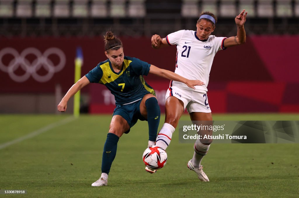 United States v Australia: Women's Football - Olympics: Day 4