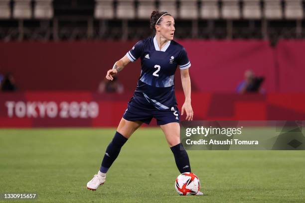 Lucy Bronze of Team Great Britain in action during the Women's Group E match between Canada and Great Britain on day four of the Tokyo 2020 Olympic...