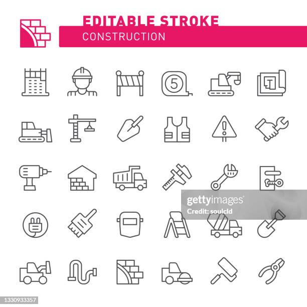 stockillustraties, clipart, cartoons en iconen met construction icons - paint tube