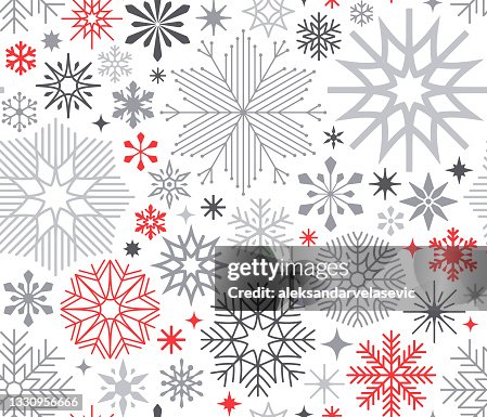 Seamless Snowflake Pattern Seamless Snowflake Pattern