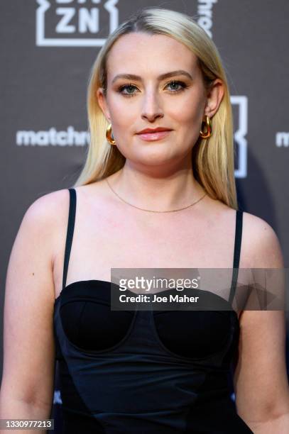 Amelia Dinoldberg attends the Dazn x Matchroom VIP Launch Event at Kings Cross on July 27, 2021 in London, England.
