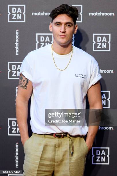 Isaac Carew attends the Dazn x Matchroom VIP Launch Event at Kings Cross on July 27, 2021 in London, England.