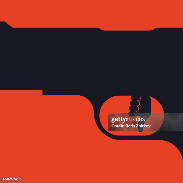 hatred. - gun icon stock pictures, royalty-free photos & images