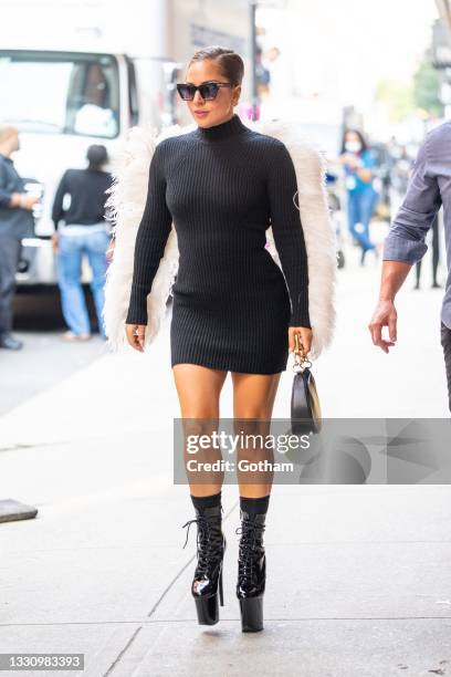 Lady Gaga is seen in Chelsea on July 27, 2021 in New York City.
