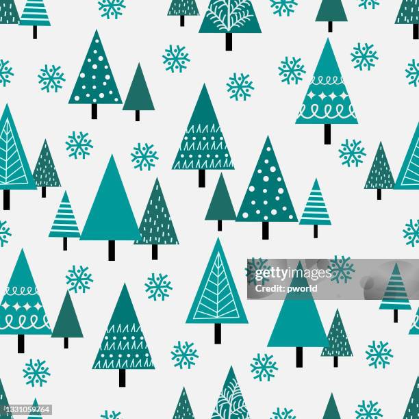 winter seamless pattern . - christmas wrapping paper stock illustrations