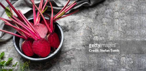 halved common beet vegetable beetroot healthy plant - common beet stock pictures, royalty-free photos & images