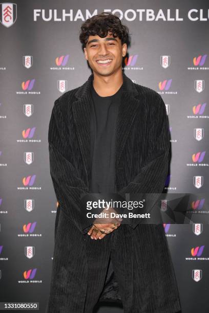 Karim Zeroual attends a brunch to celebrate the partnership between World Mobile and Fulham FC at Craven Cottage on July 28, 2021 in London, England.