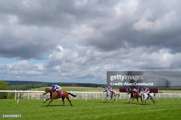 During the Qatar Goodwood Festival at Goodwood Racecourse on July 28, 2021 in Chichester, England.