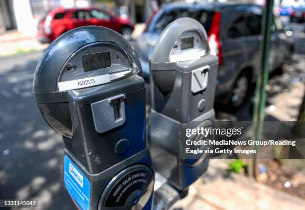 Reading, PA On the 200 block of North 9th Street in Reading, Pennsylvania where parking meters were recently installed Wednesday morning July 28,...