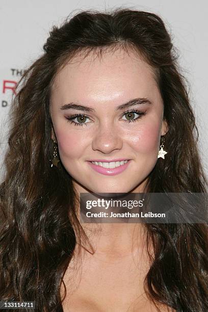 Madeline Carroll attends Sir Richard Branson And Eve Branson Host 5th Annual Rock The Kasbah Fundraising Gala at Boulevard 3 on November 16, 2011 in...