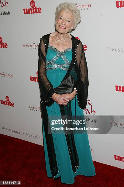 Eve Huntley Branson attends Sir Richard Branson And Eve Branson 5th Annual Rock The Kasbah Fundraising Gala at Boulevard 3 on November 16, 2011 in...