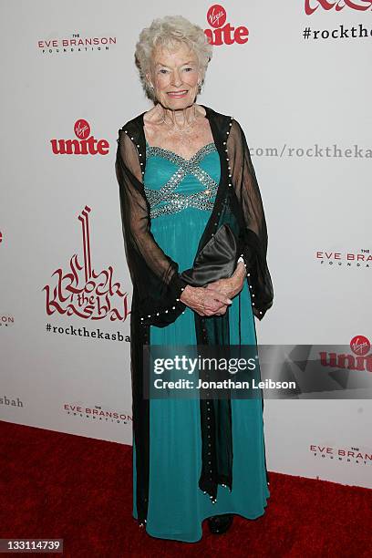 Eve Huntley Branson attends Sir Richard Branson And Eve Branson 5th Annual Rock The Kasbah Fundraising Gala at Boulevard 3 on November 16, 2011 in...