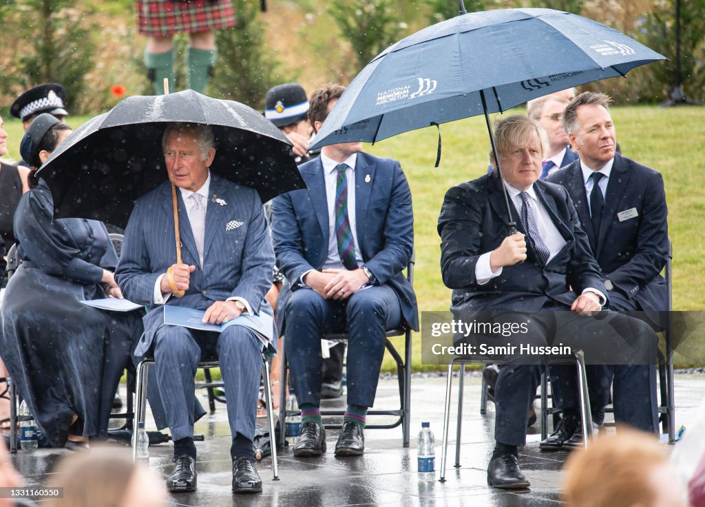 The Prince Of Wales Attends The Dedication Ceremony Of The National UK Police Memorial In Staffordshire