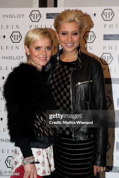 Dr. Barbara Sturm and Verena Kerth attend the Grand Store Opening 'Philipp Plein' on November 15, 2011 in Duesseldorf, Germany.