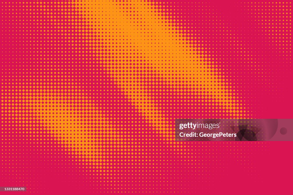 Dot half tone pattern background with motion blur