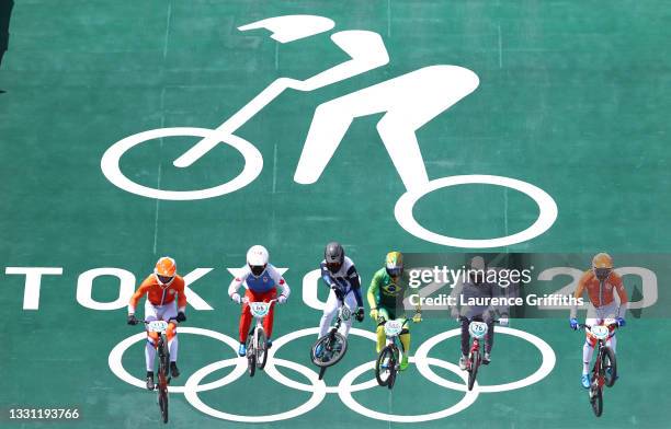 Niek Kimmann of Team Netherlands, James Palmer of Team Canada, Nicolas Torres of Team Argentina, Renato Rezende of Team Brazil, Helvijs Babris of...