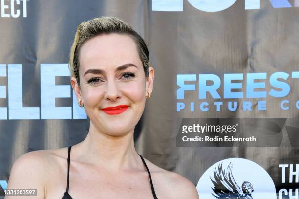 Jena Malone attends the Los Angeles premiere of Vertical's "Lorelei" at Laemmle Royal on July 28, 2021 in Los Angeles, California.