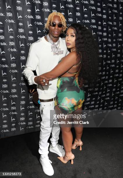 Soulja Boy and Nastassia Smith celebrate his 28th Birthday on July 28, 2021 in Los Angeles, California.