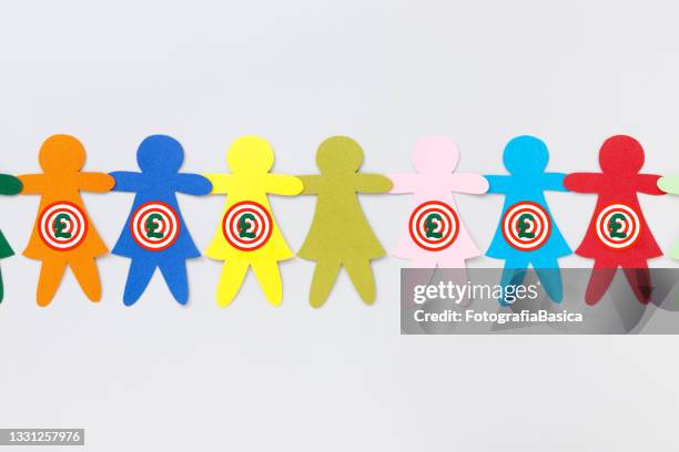 missing pound targeted girl - paper puppet stock illustrations