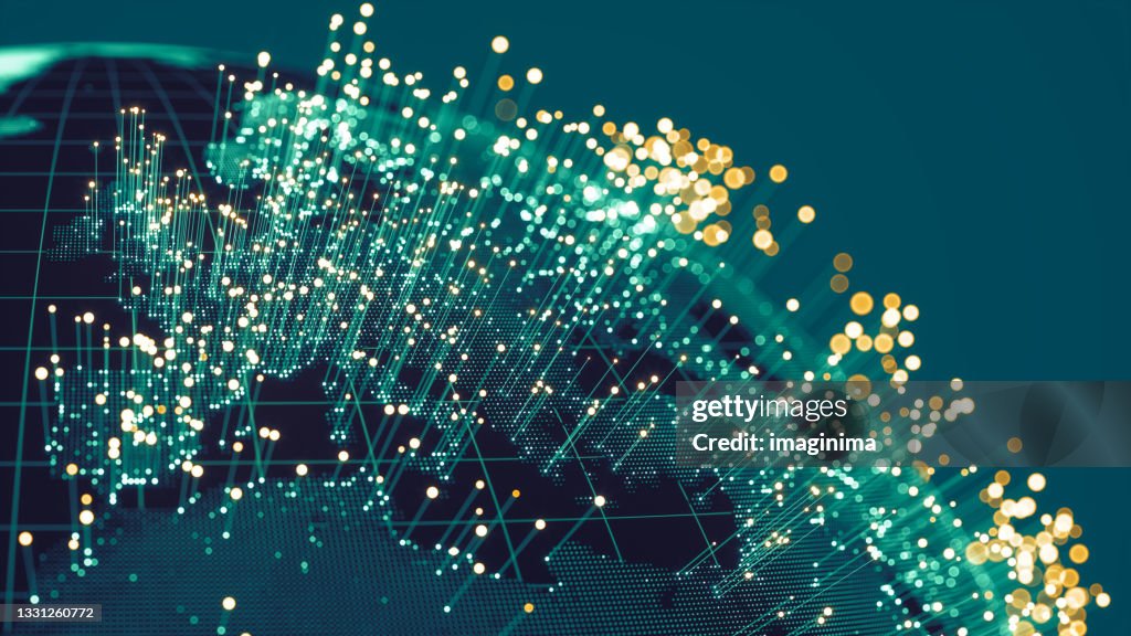 Global Communications (Weltkarte mit freundlicher Genehmigung der NASA)