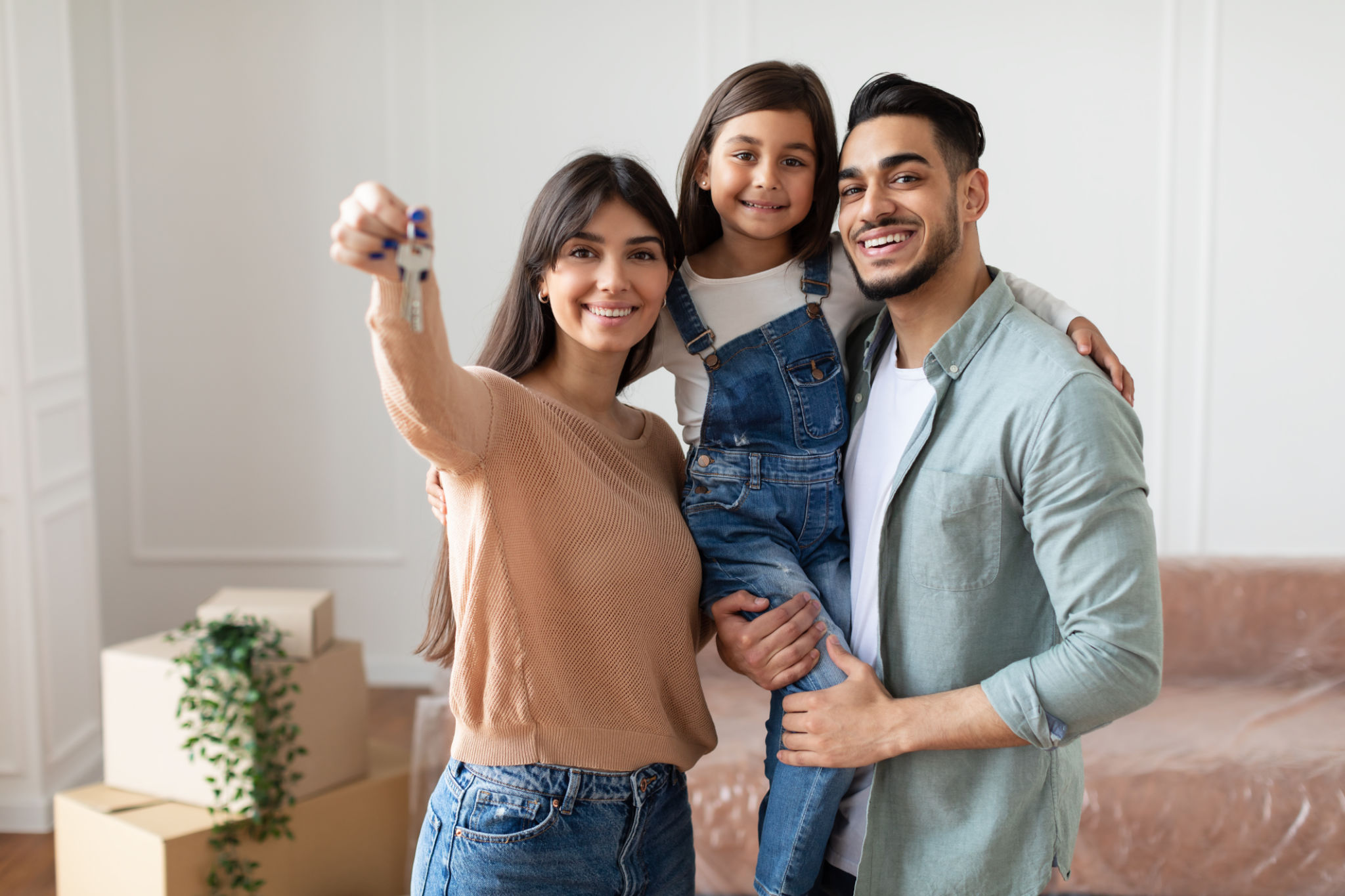 happy family new home