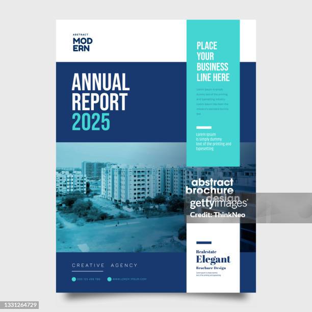 vector brochure flyer design layout template - report layout stock illustrations