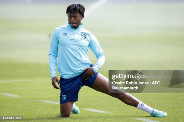 Trialist Kyle Edwards of Bournemouth during a training session at the Vitality Stadium on July 29, 2021 in Bournemouth, England.