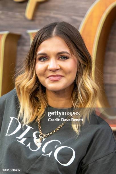 Lauren Layfield attends the London Premiere of Disney's "Jungle Cruise" at Cineworld Leicester Square on July 29, 2021 in London, England.