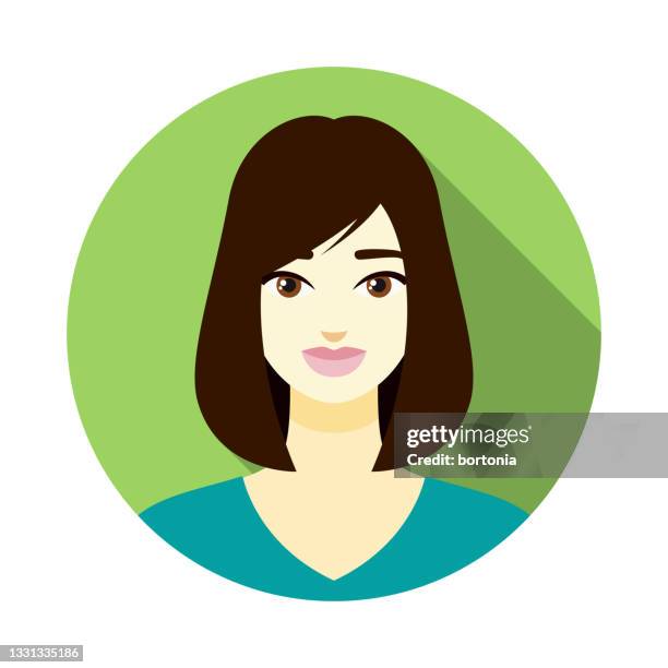 weibliches avatar-symbol - blass stock-grafiken, -clipart, -cartoons und -symbole
