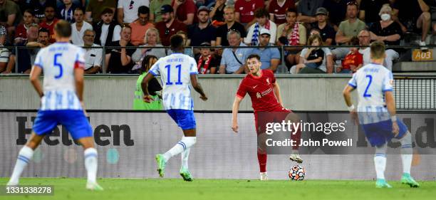 Andy Robertson of Liverpool during the Pre Season match between Hertha BSC and Liverpool at Tivoli Stadion Tirol on July 29, 2021 in Innsbruck,...