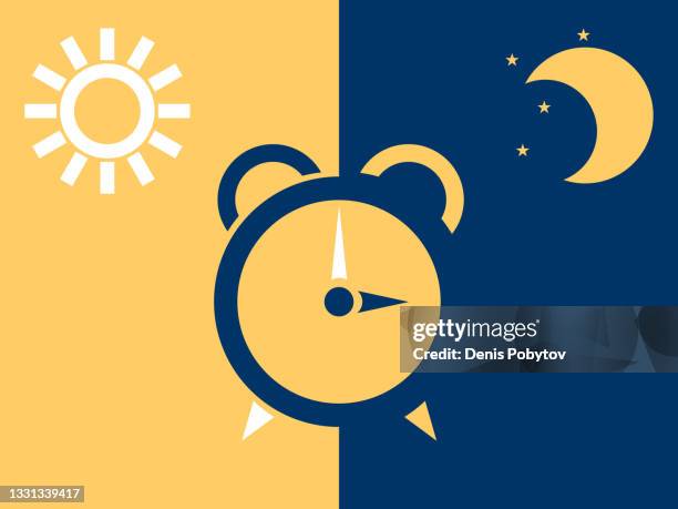ilustrações de stock, clip art, desenhos animados e ícones de simple conceptual vector illustration of an alarm clock. - manhã
