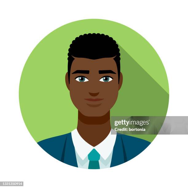 male avatar icon - gray eyes stock illustrations