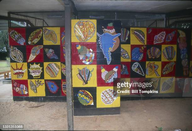 May 1993]: MANDATORY CREDIT Bill Tompkins/Getty Images Australian Aboriginal art is art made by the Indigenous peoples of Australia and in...