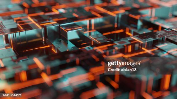 tech lines - quantum computing stock pictures, royalty-free photos & images