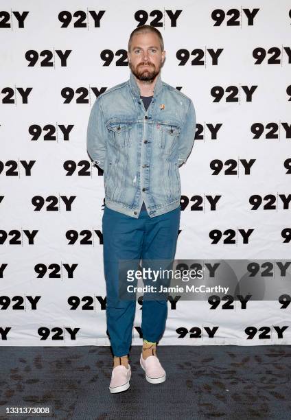 Stephen Amell attends the Cast Of Starz's "Heels" In Conversation at 92nd Street Y on July 29, 2021 in New York City.