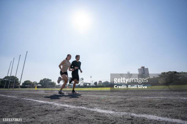 athletics racing sport - partially sighted stock pictures, royalty-free photos & images